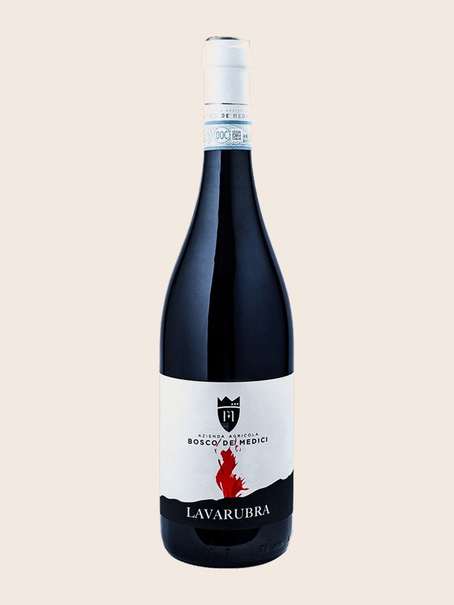Bottiglia di Lavarubra Lacryma Christi del Vesuvio, Bosco de Medici