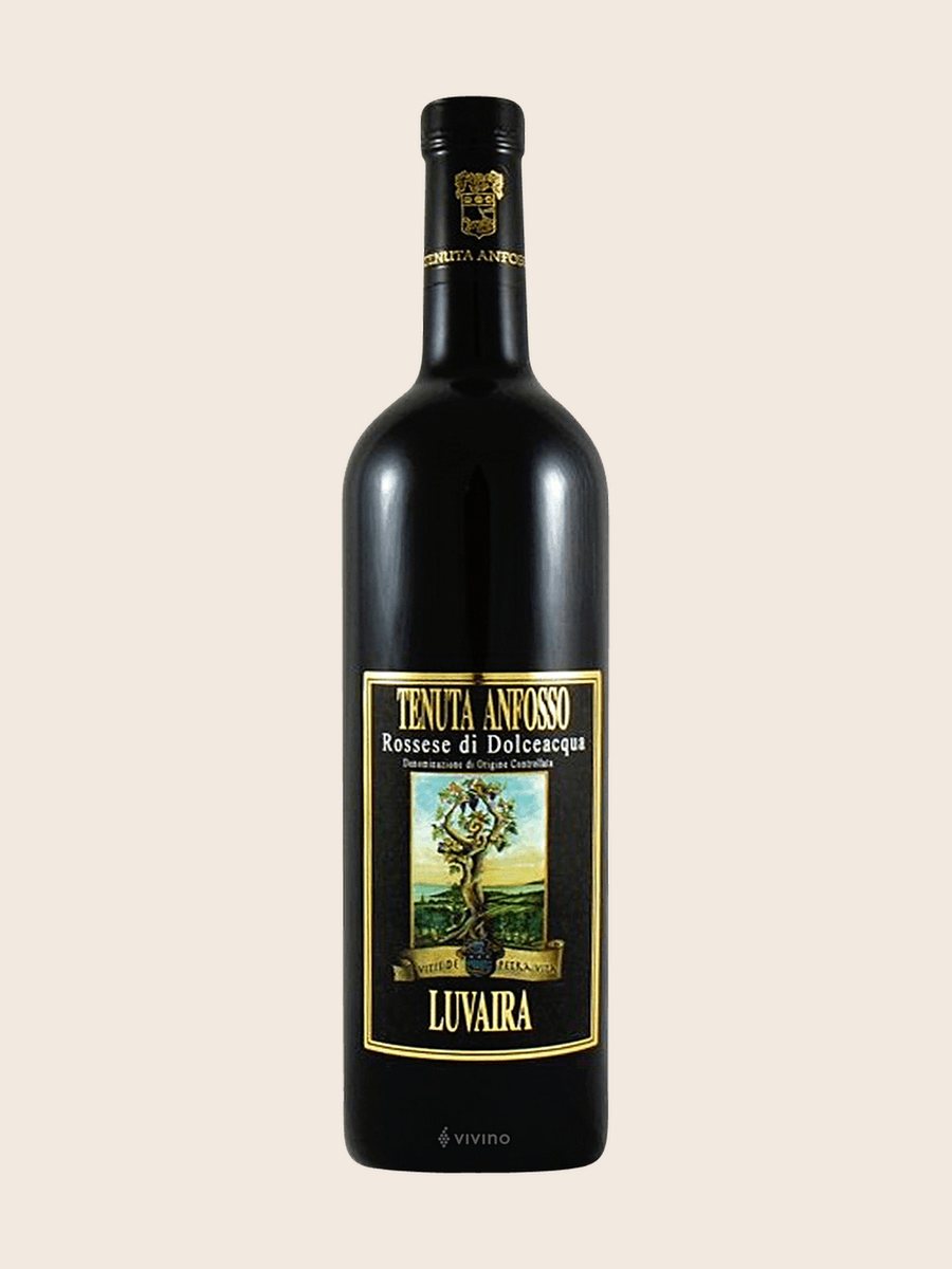Bottiglia di Luvaira, Tenute Anfosso