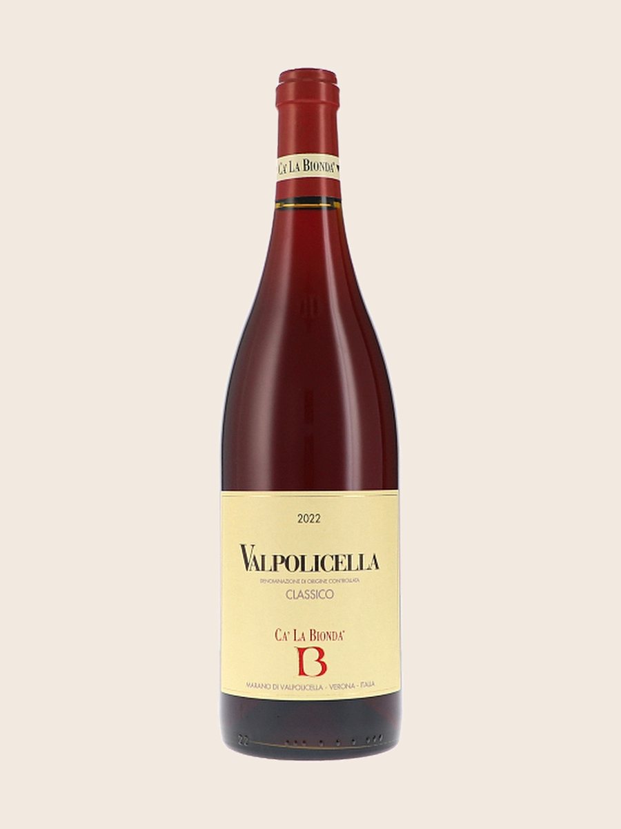 Bottiglia di Valpolicella Classico, Ca la Bionda